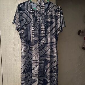 Lularoe dress. Bkack and white. Sz med